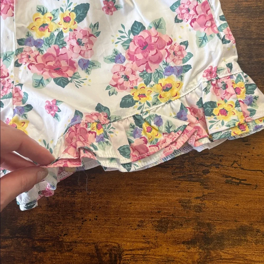 Janie and Jack Floral Shorts Ruffle Hem Size 10 Garden Party Spring